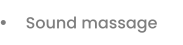 Sound massage
