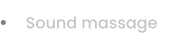 Sound massage